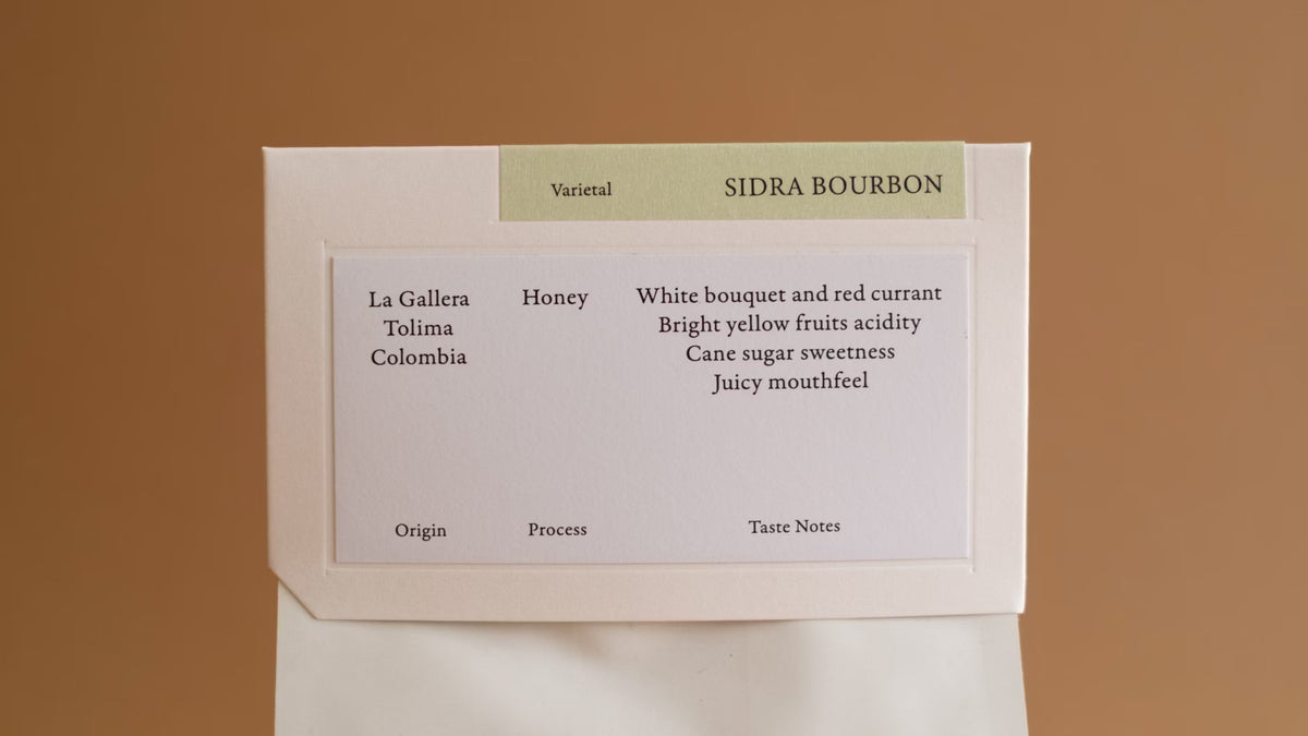 Colombia La Gallera Sidra Bourbon Honey